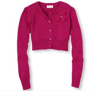 The Children's Place Girls Cropped Bolero Cardigan PINK Knit Sweater XS(…